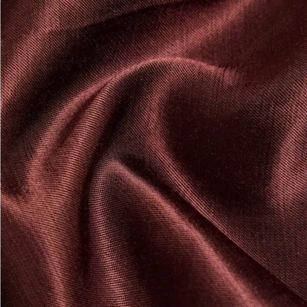 Burgundy Linen Blend shine Pull-On Shorts Relaxed Fit | Day Birger ET Mikkelsen - Picture 3 of 5